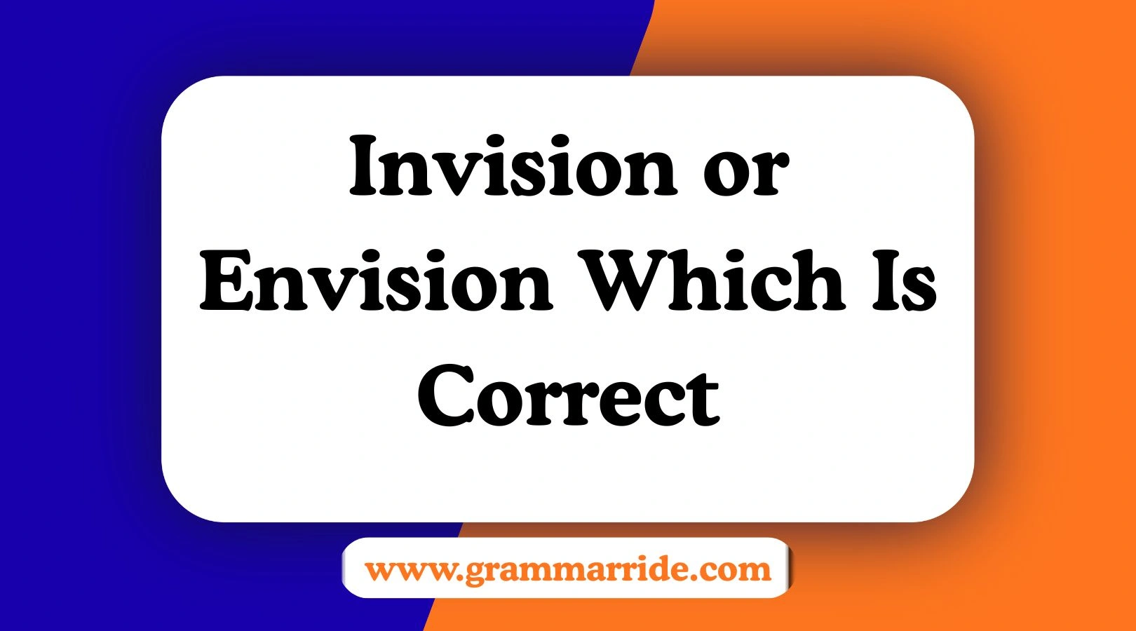 Invision or Envision Which Is Correct