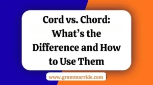 Cord vs. Chord: What’s the Difference