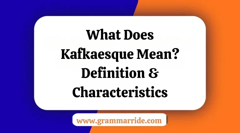 What Does Kafkaesque Mean? Definition & Characteristics
