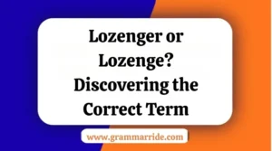 Lozenger or Lozenge