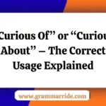 “Curious Of” or “Curious About”