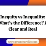Inequity vs Inequality