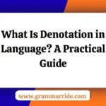 Denotation in Language