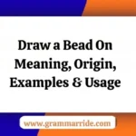 Draw a Bead On Meaning