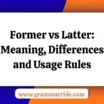 Former vs Latter