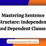Mastering Sentence Structure