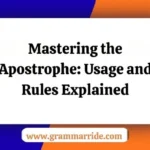 Mastering the Apostrophe