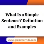 Simple Sentence