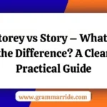 Storey vs Story