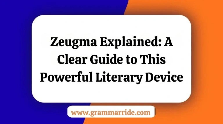 Zeugma Explained